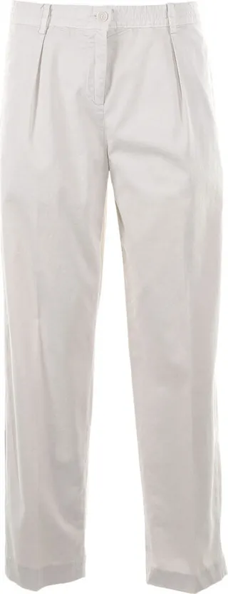 High-waisted Trousers With Turn-ups