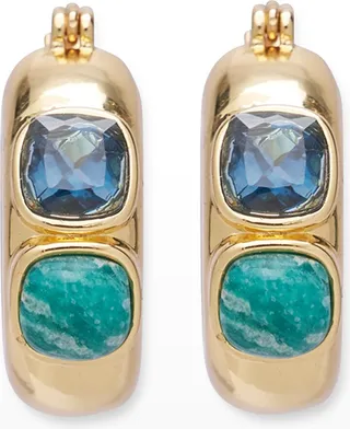 Piet Hoop Earrings in Sea