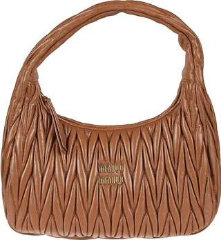 Logo Plaque Matelassé Shoulder Bag