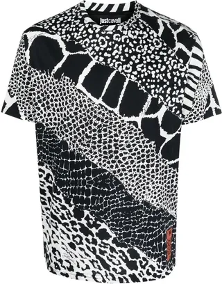 animal-print T-shirt