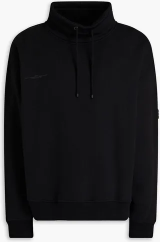 Cotton-blend fleece sweatshirt