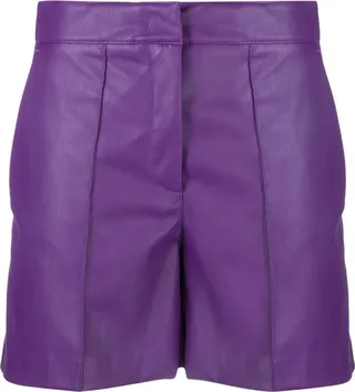 Faux-Leather Shorts