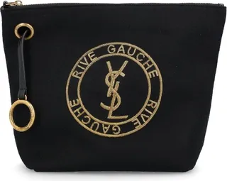 Saint Laurent Rive Gauche Embroidered Pouch