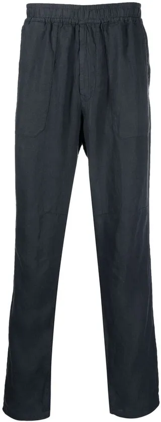 Logo Patch Straight-Leg Trousers