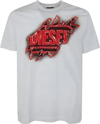 Diesel Graphic-Printed Crewneck T-Shirt