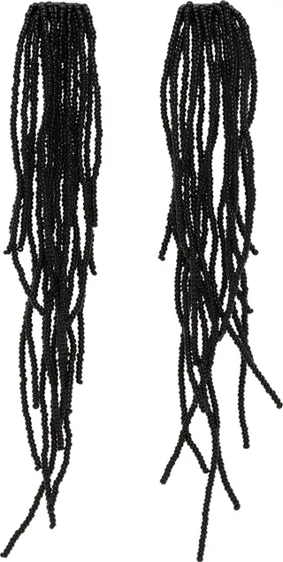 LEMAIRE Black Cascade Earrings