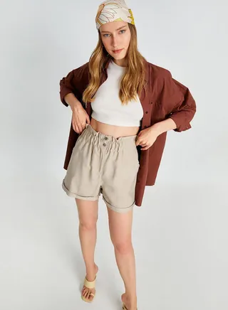 Mini Short High Rise Pocket