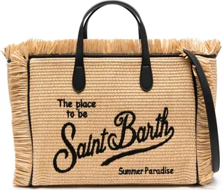 Colette interwoven-straw tote bag