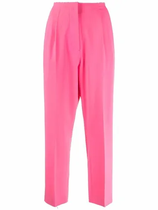 High-Waisted Cropped Trousers