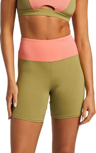 Colorblock Bike Shorts