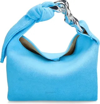 Small chain sponge hobo bag