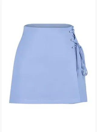 Blue Lacing and Eyelet Detailed Shorts & Bermuda TWOAW21SR0038
