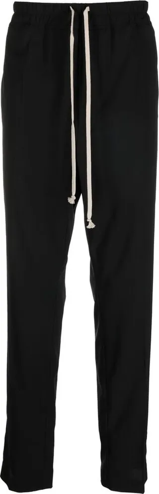 Drawstring Straight-Leg Trousers