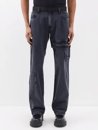 Relaxed-leg Cargo Jeans