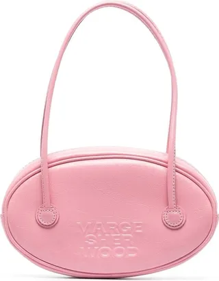 Debossed-Logo Leather Tote
