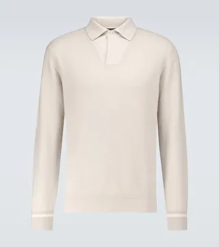 Baby cashmere polo sweater