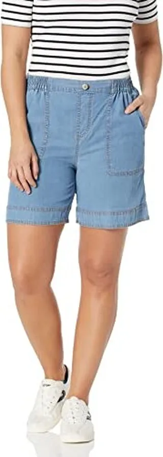 Gloria Vanderbilt Women's Pull On Cuffed Wide Leg Short