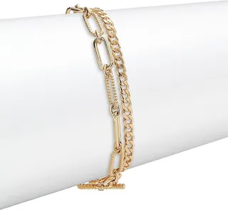 14K Yellow Gold & 0.04 TCW Diamond Chain Bracelet