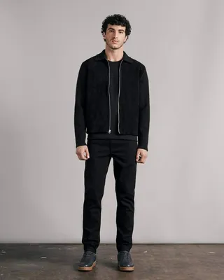 Melrose Suede Zip Through