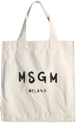 MSGM Logo Print Tote Bag