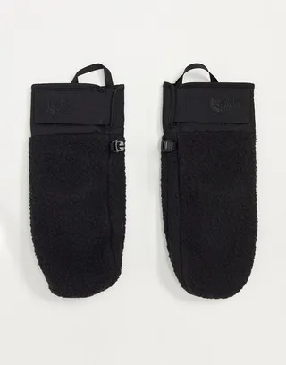 The North Face Sherpa mittens in black