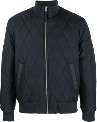 Quilted Bomber Jacket