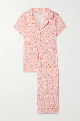 Eberjey - Gisele Floral-print Stretch-tencel Modal Pajama Set - Pink