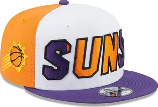 Men's New Era White and Purple Phoenix Suns Back Half 9FIFTY Snapback Hat
