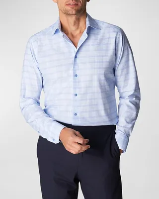 Men's Contemporary Fit Check Twill Shirt