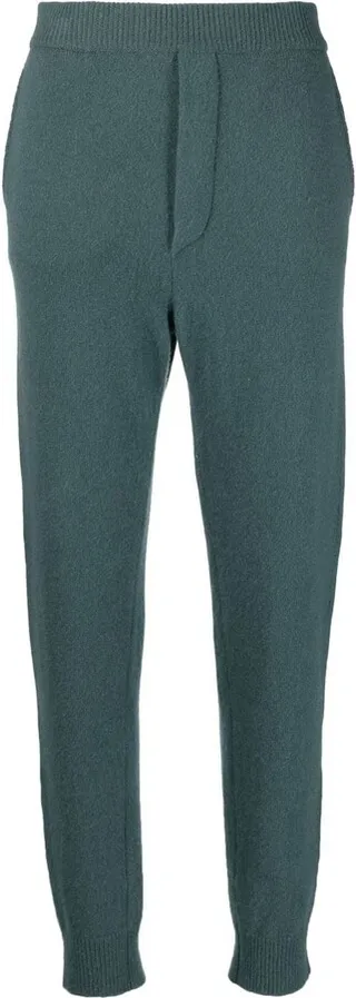 Logo-Embroidered Knitted Track Pants