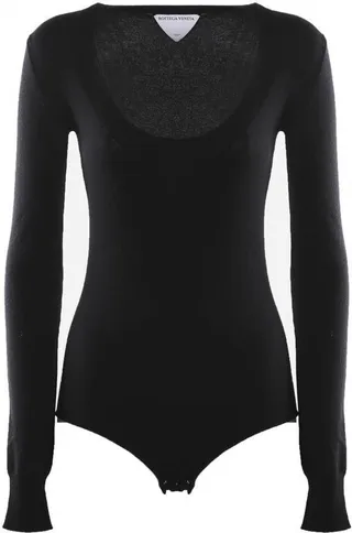 Bottega Veneta Scoop-Neck Knit Bodysuit