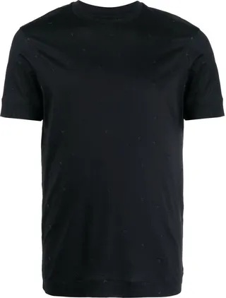crew-neck fitted T-shirt