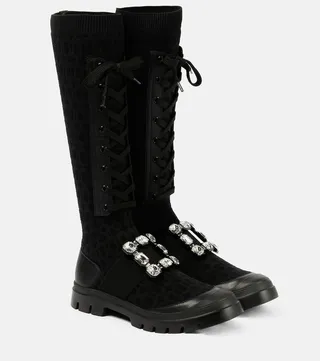 Walky Viv' embellished lace-up boots