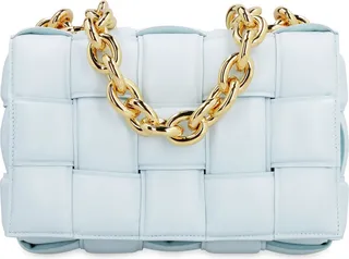Chain Cassette Leather Crossbody Bag
