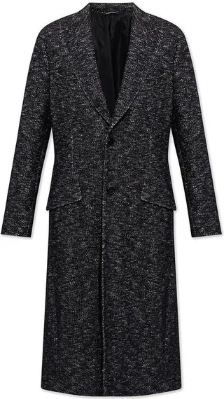 Dolce & Gabbana Single-Breasted Dotted Coat