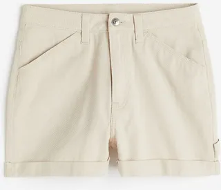 High Waist Cargo Shorts