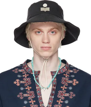 Isabel Marant Gray Delya Denim Hat
