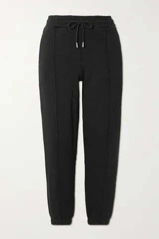 Ninety Percent - + Net Sustain Peter Organic Cotton-jersey Track Pants - Black