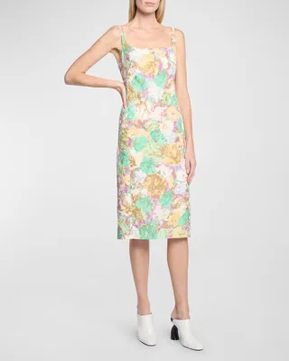 Deban Floral-Print Sleeveless Dress