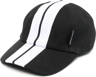 Stripe-Print Baseball Cap