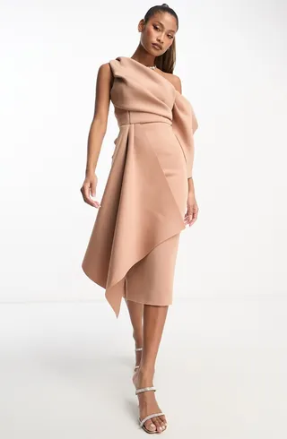 One-Shoulder Sheath Dress