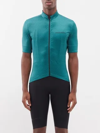 Fleurette Zipped Mesh Cycling Jacket