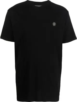 logo-patch cotton T-shirt