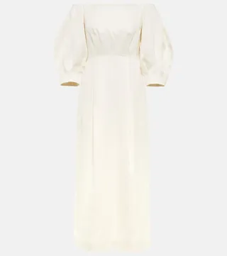 Majano linen midi dress