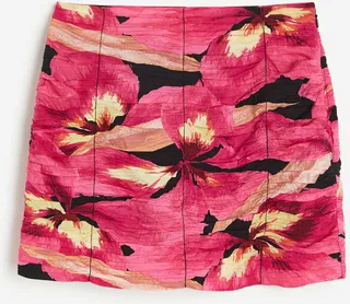 Draped Mini Skirt