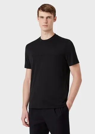 Pure cotton interlock T-shirt with embroidered logo