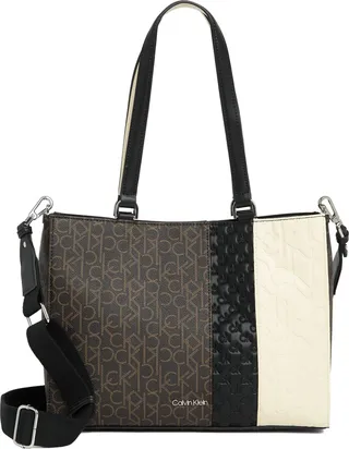 Maddi Patchwork Logo Tote Bag