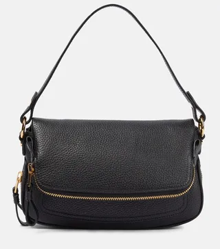 Leather shoulder bag