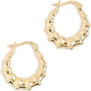 Argento Vivo Medium Gold Hoops