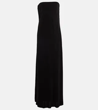 Pau strapless cady gown